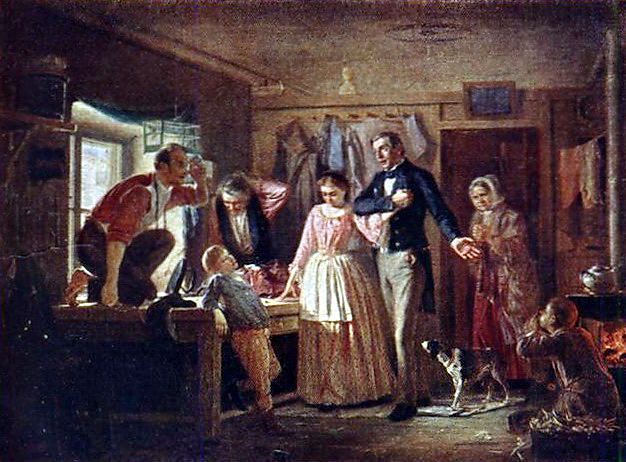Courtship of an official to the daughter of a tailor - 1862
